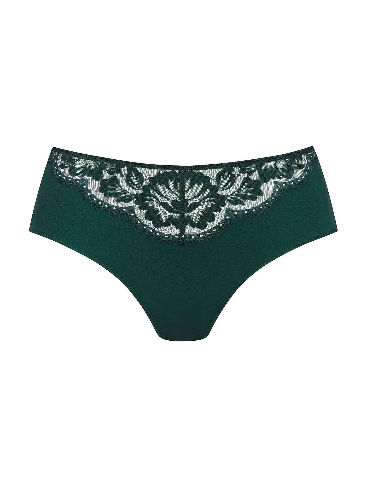 MEY | Slip weiss | dunkelgrün